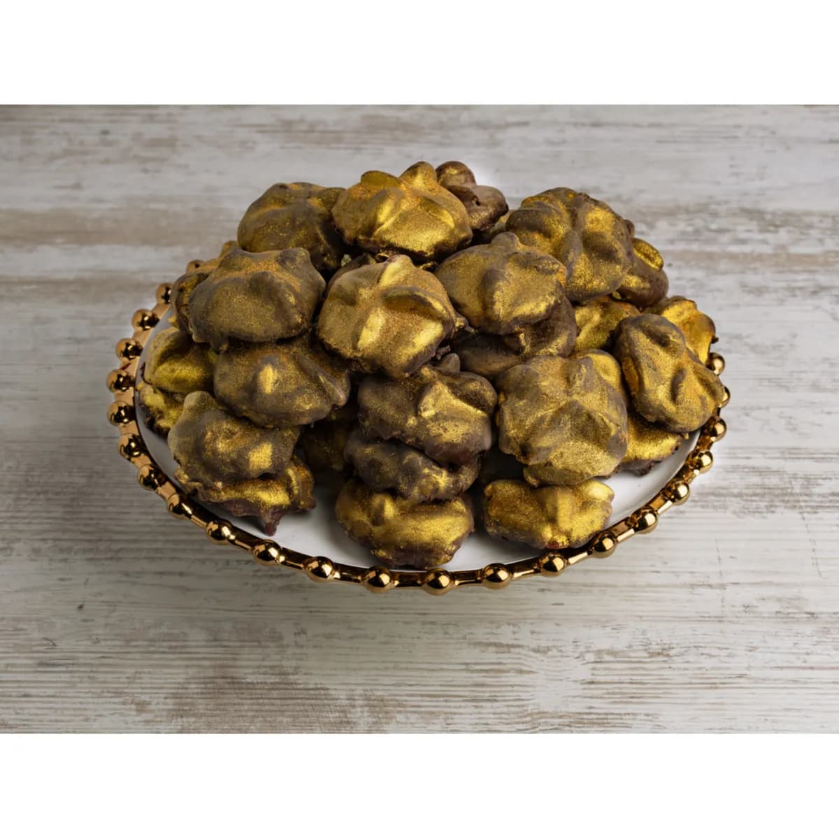 Cookies With Dates, Nuts And Gold