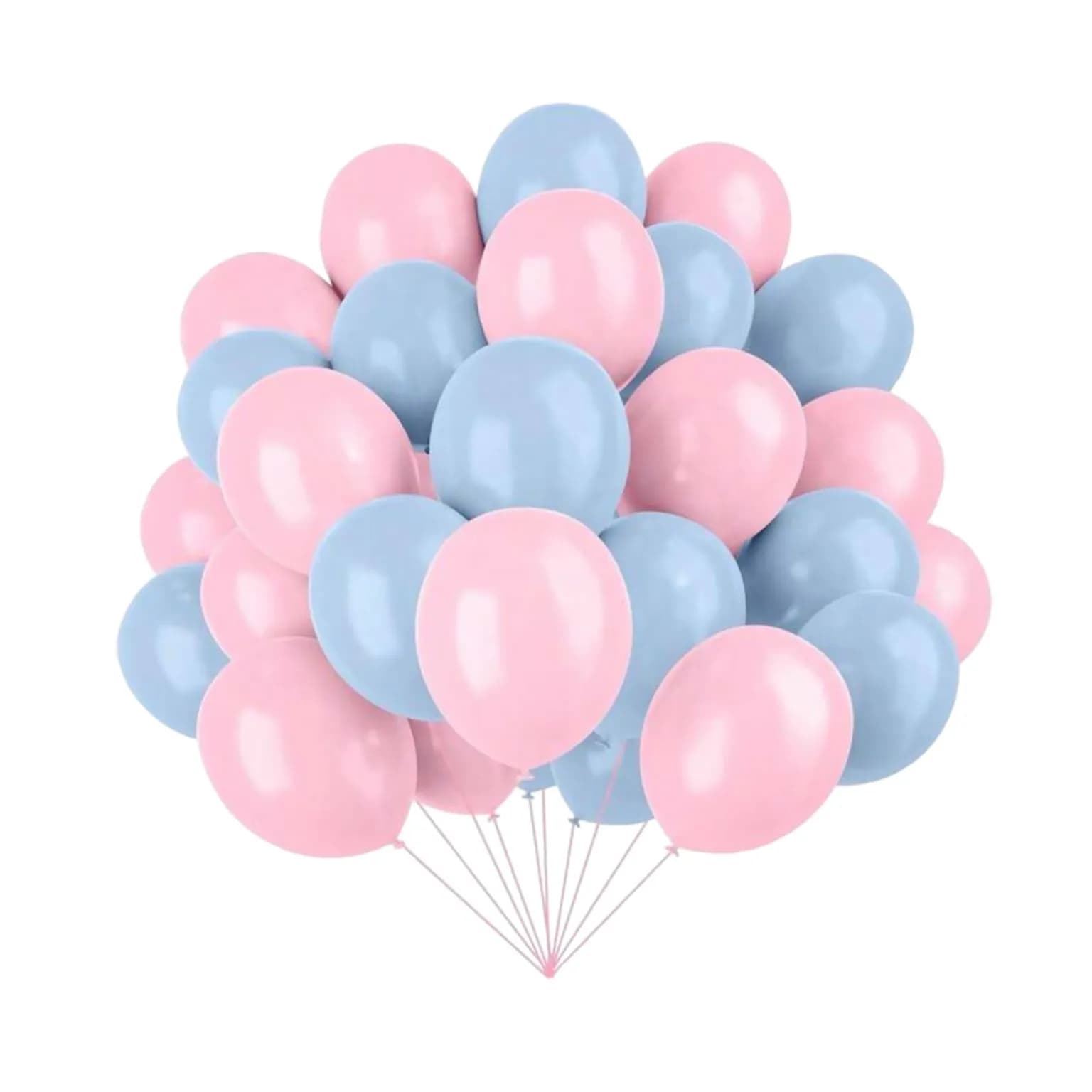 25 Helium Ballon Blue And Pink