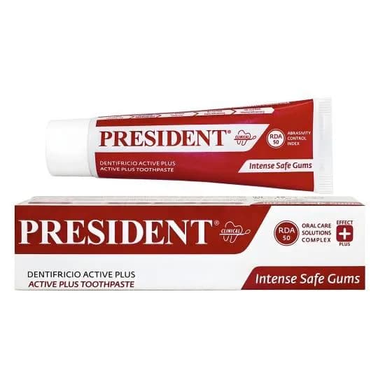 president intense safe gums toothpaste