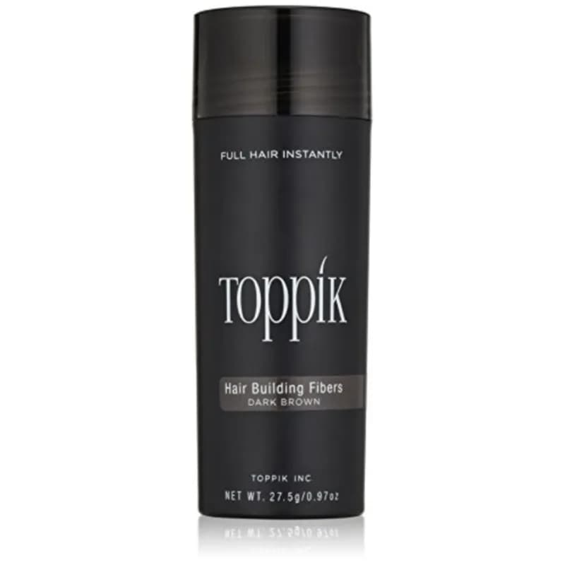 toppik hair building fiber dark brown 27.5gm