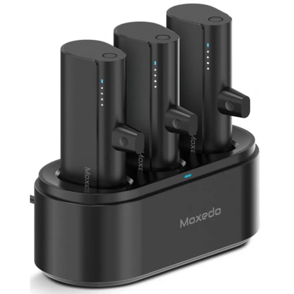 Moxedo 3 in 1 , 3 X 5000 mAh USB‐C Connector Power Bank with Charging Docking Station