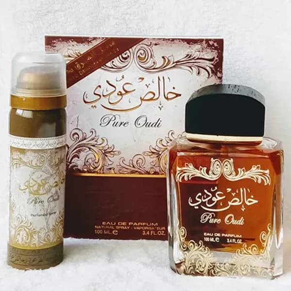 Khalis Pure Oudi Unisex Perfume EDP - 100ML (3.4oz) With Deodorant By Lattafa