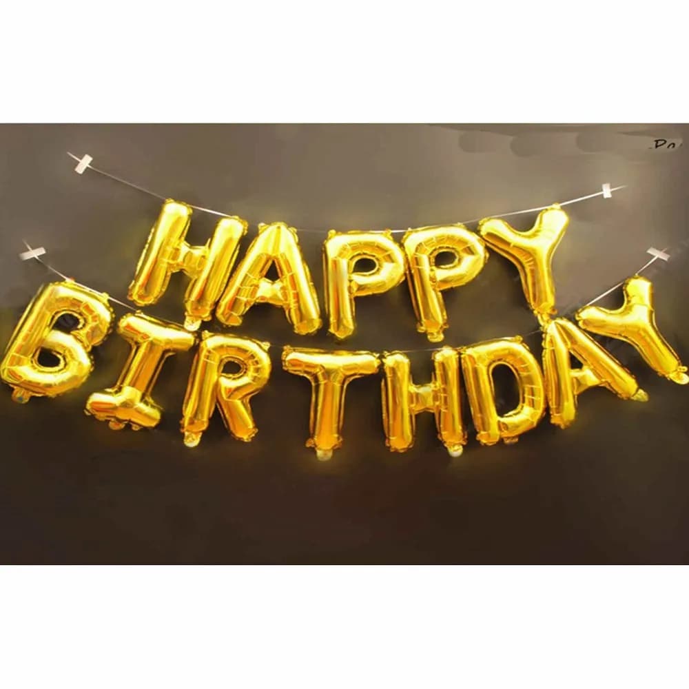 Foil Happy Birthday Banner