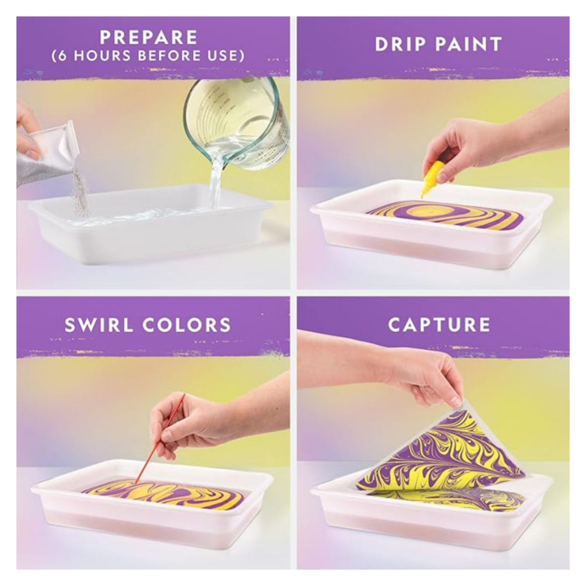 National Geographic Paint Marbling Arts & Crafts Kit  for Student-Stem Project Toy (SMEQ22)