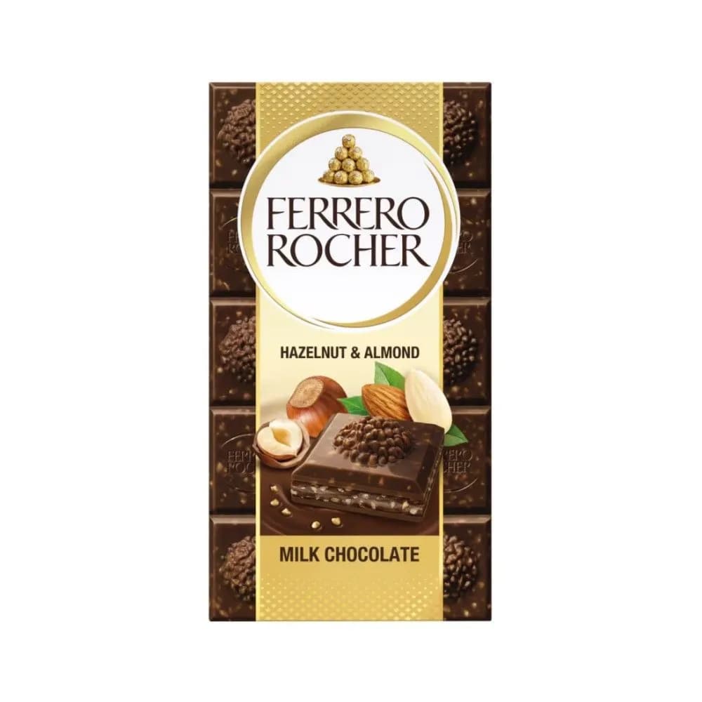 FERRERO ROCHER  HAZELNUT&ALMOND CHOCOLATES 90G