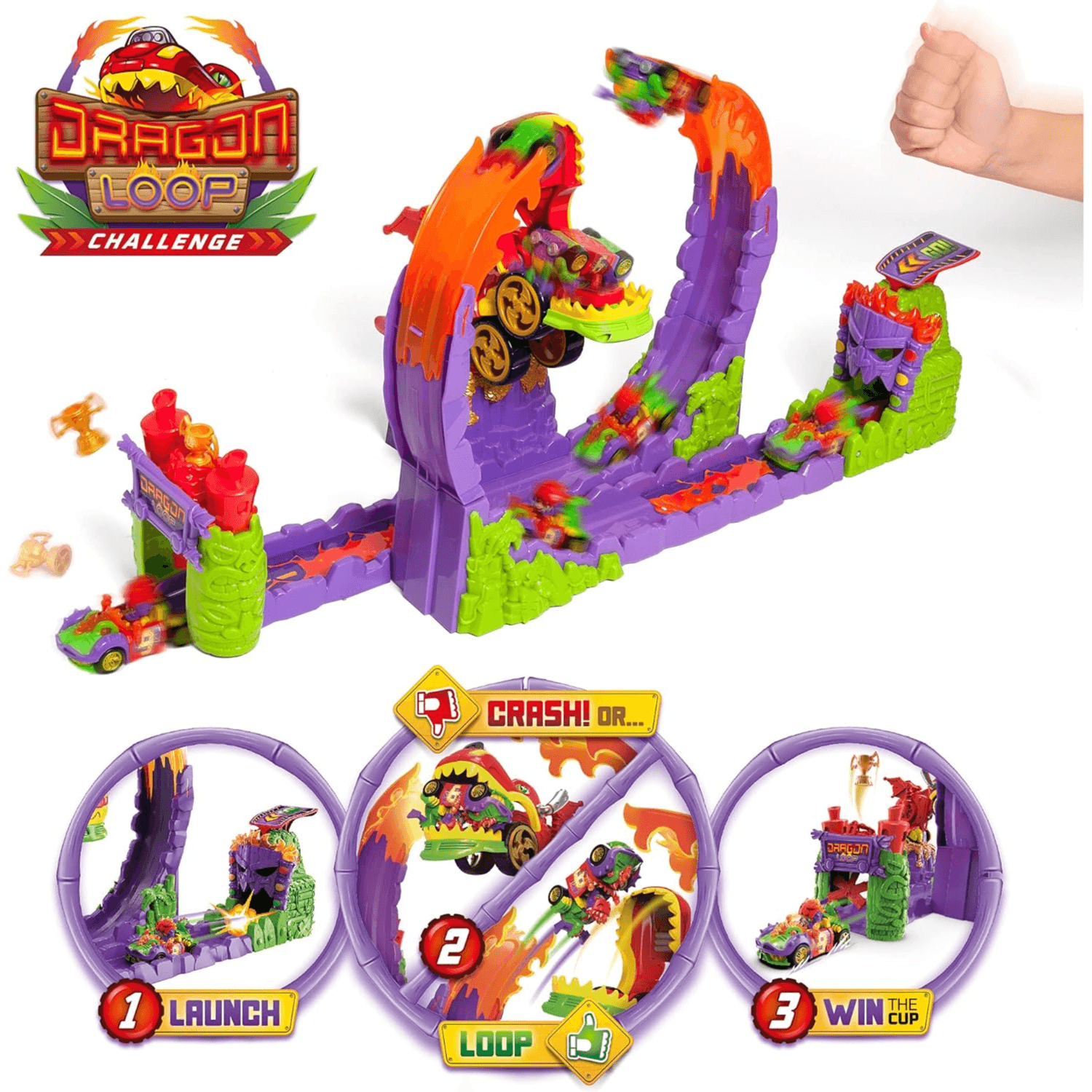 T-RACERS Dragon Loop – Looping with dragon Playset
