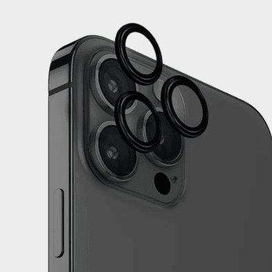 Iphone 15 Pro / 15 Pro Max Camera Protector Black Colour