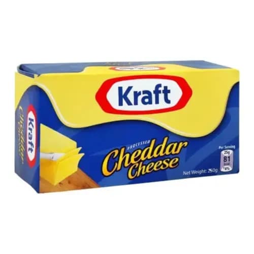 Kraft Cheddar Cheese 250gm