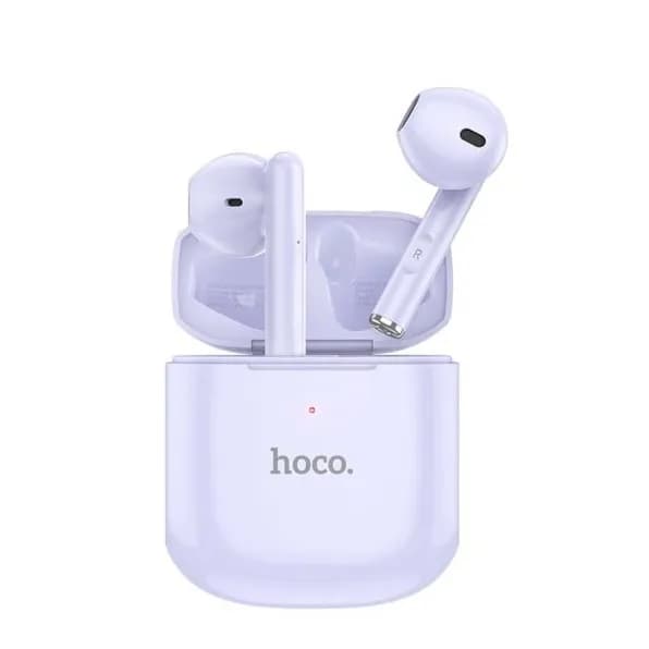 Airpod With Silicone Case And Keychain - Dream Purple - Hoco Ew19 Plus