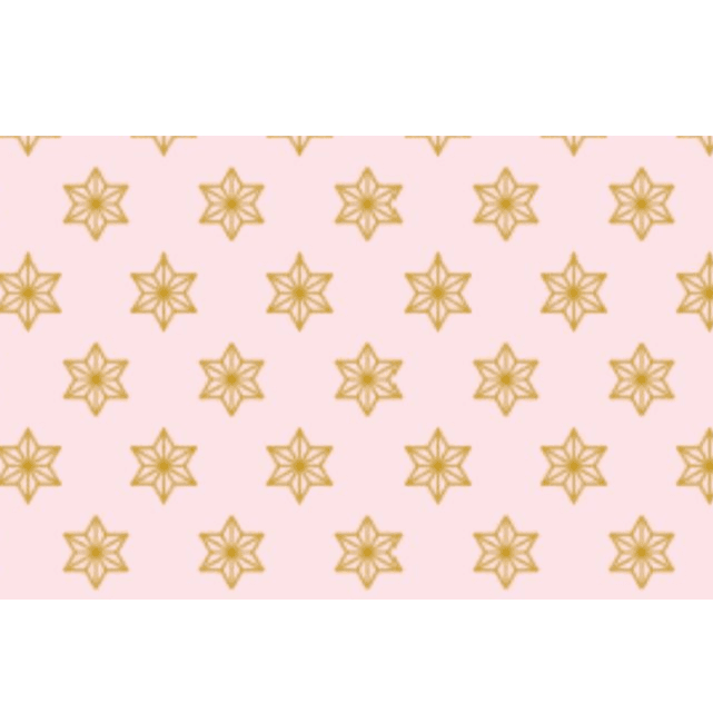 gold star in pink wrapping paper
