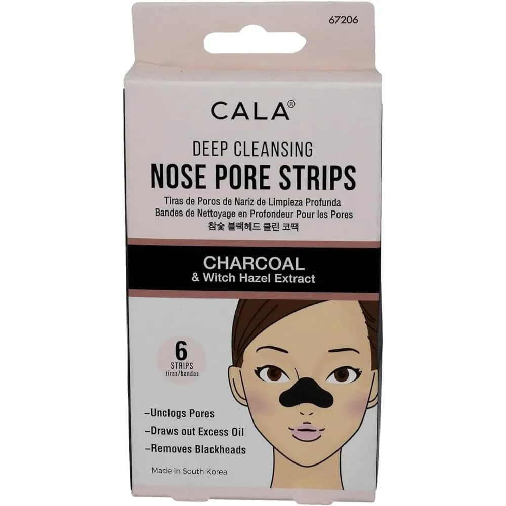 Cala pure radiance charcoal nose pore strips (6/box) - 67206