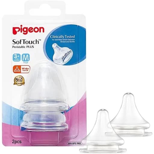 Pigeon Softtouch Wide Bottle Nipple-l