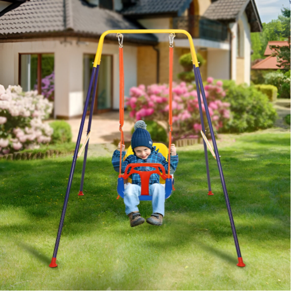 3 in 1 Indoor and Outdoor Swing Seat with Stand For Kids (GSWD152)