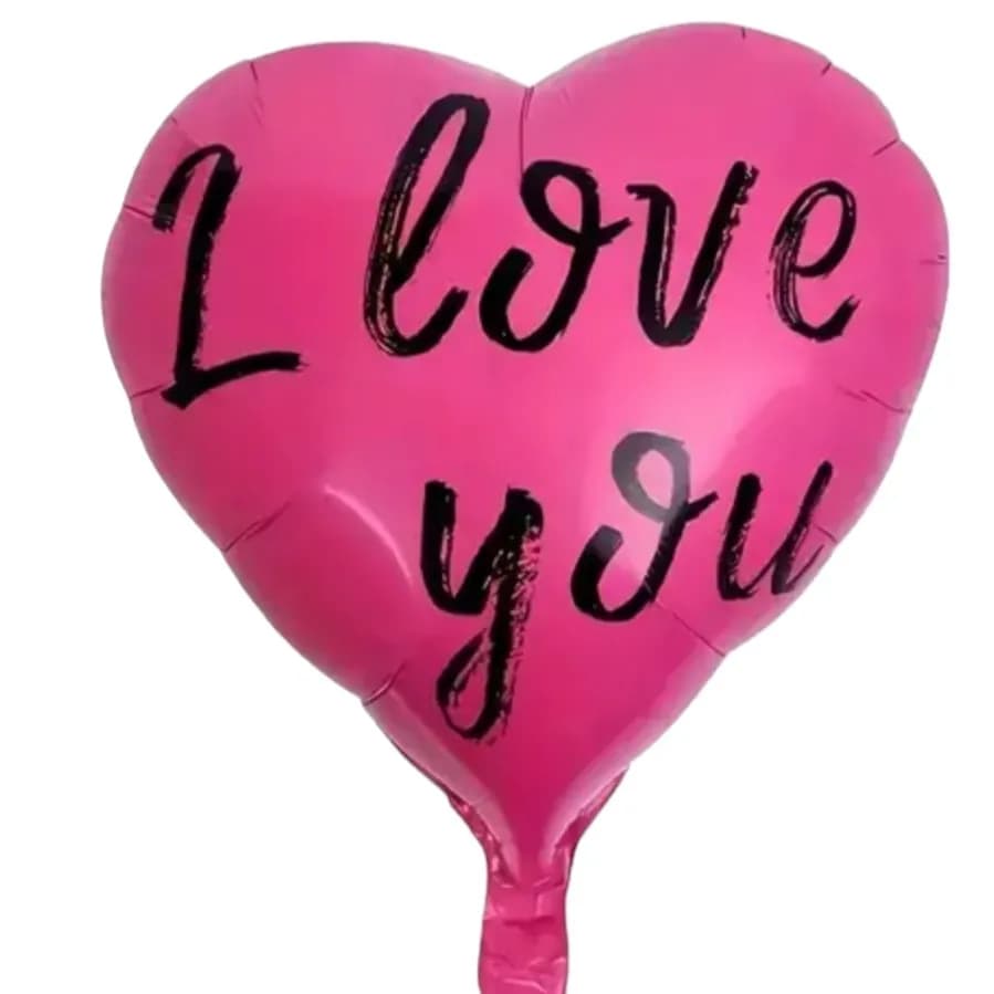 Heart Balloon Pink Love U