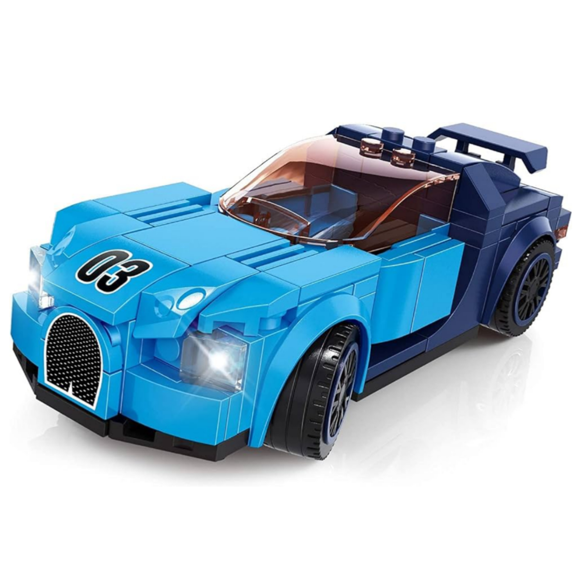 Super Champion Bricks Car - Blue Color - BBTJ55