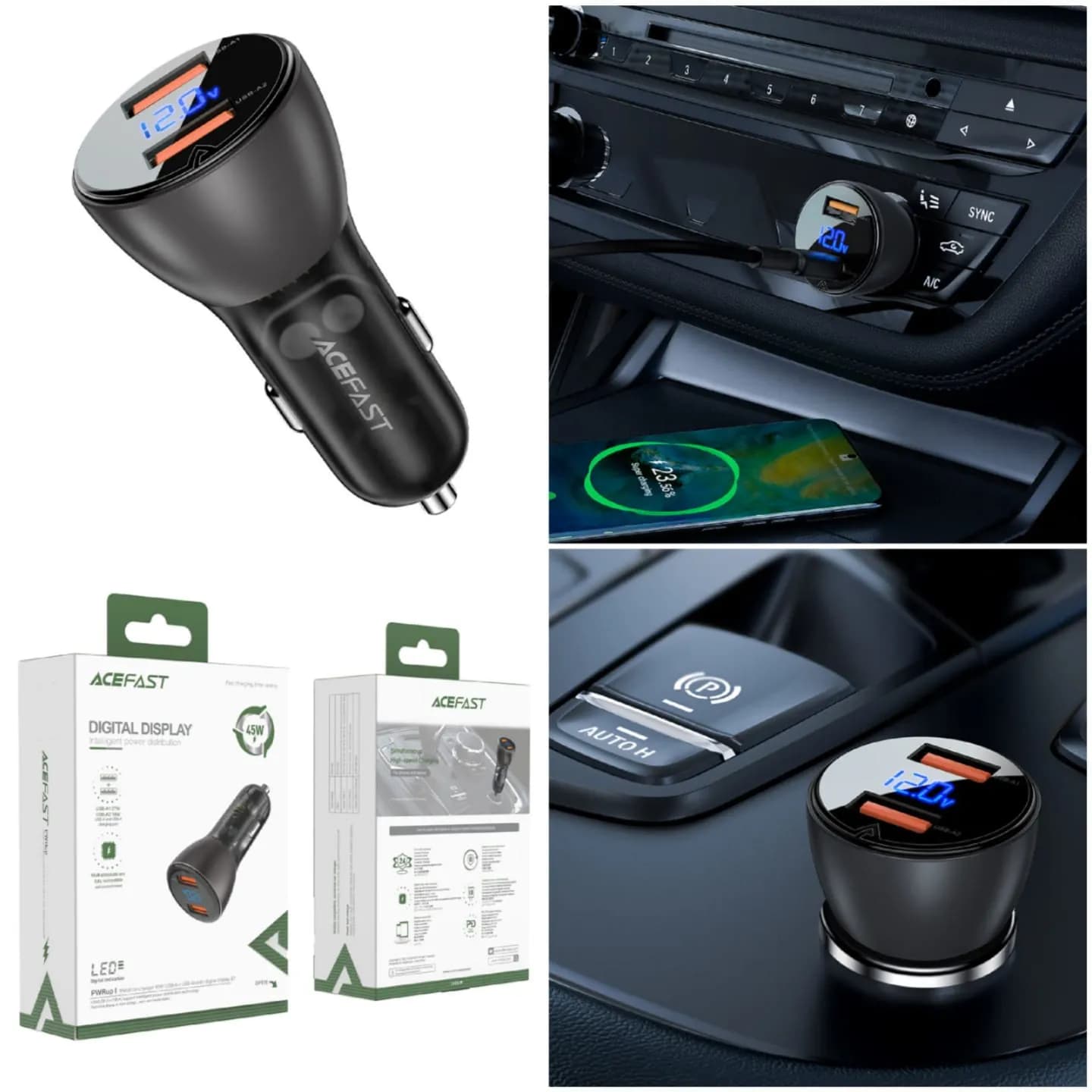 Car Charger 45W - Acefast B7