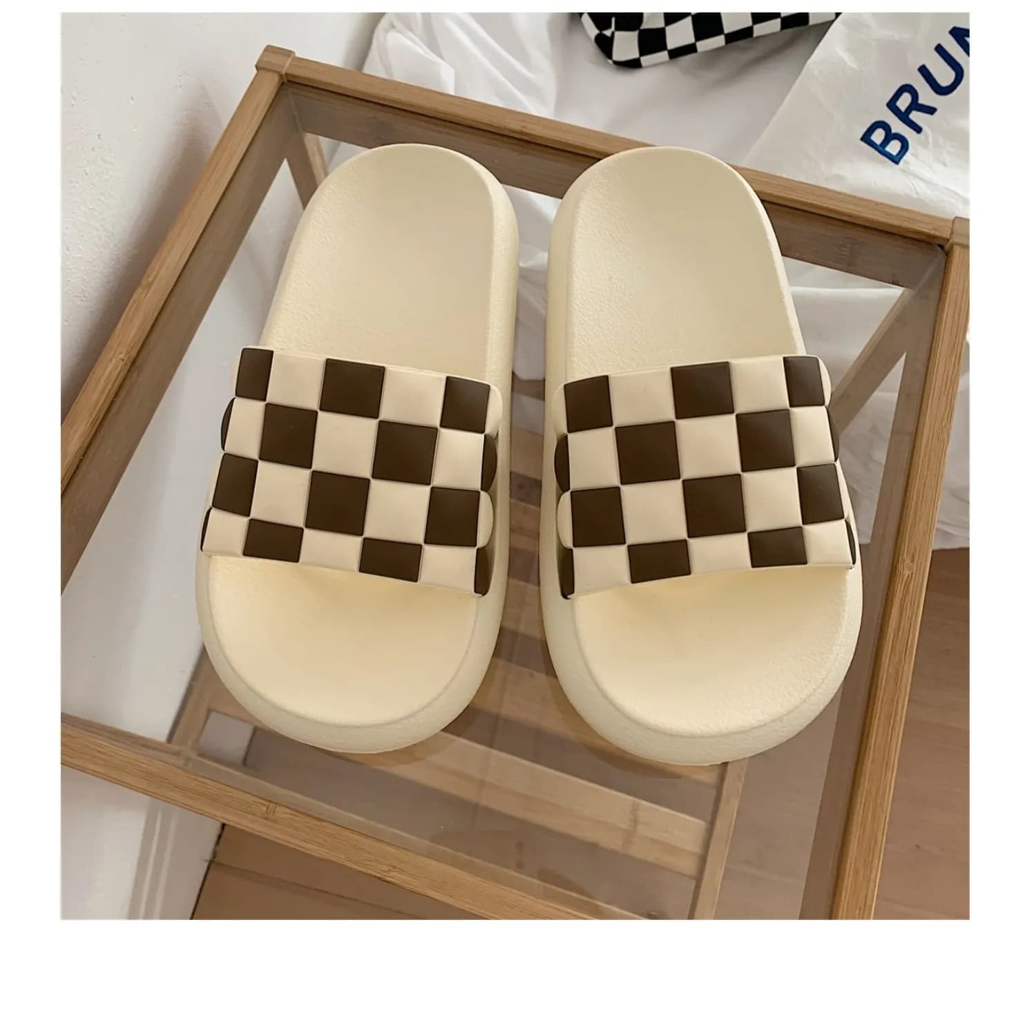 Soft Bottom Casual Fashionable Bathroom Slippers 2102-Bg