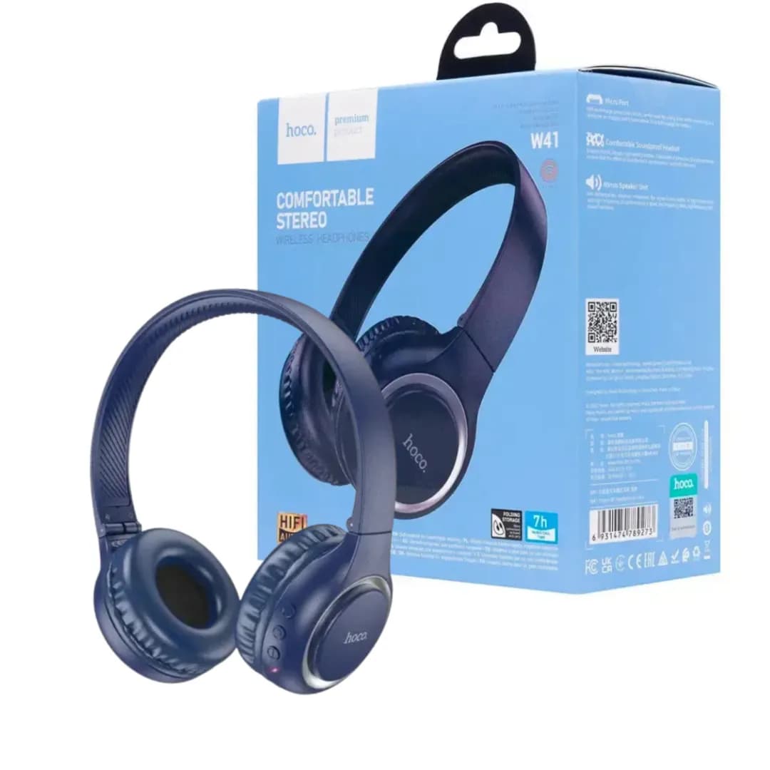 Wireless headphone,Bluetooth - Hoco W41 Blue