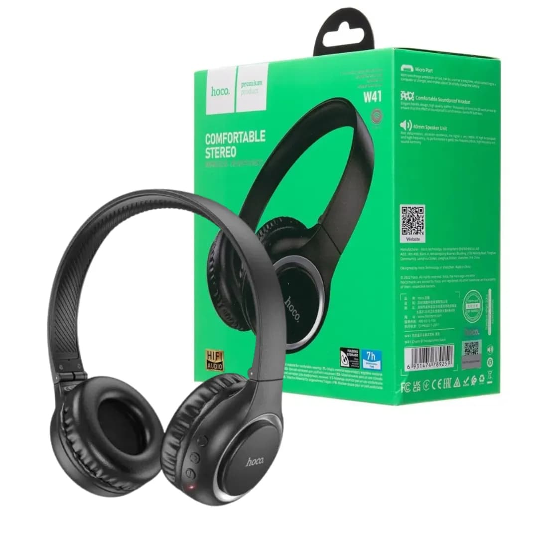 Wireless headphone,Bluetooth - Hoco W41 Black