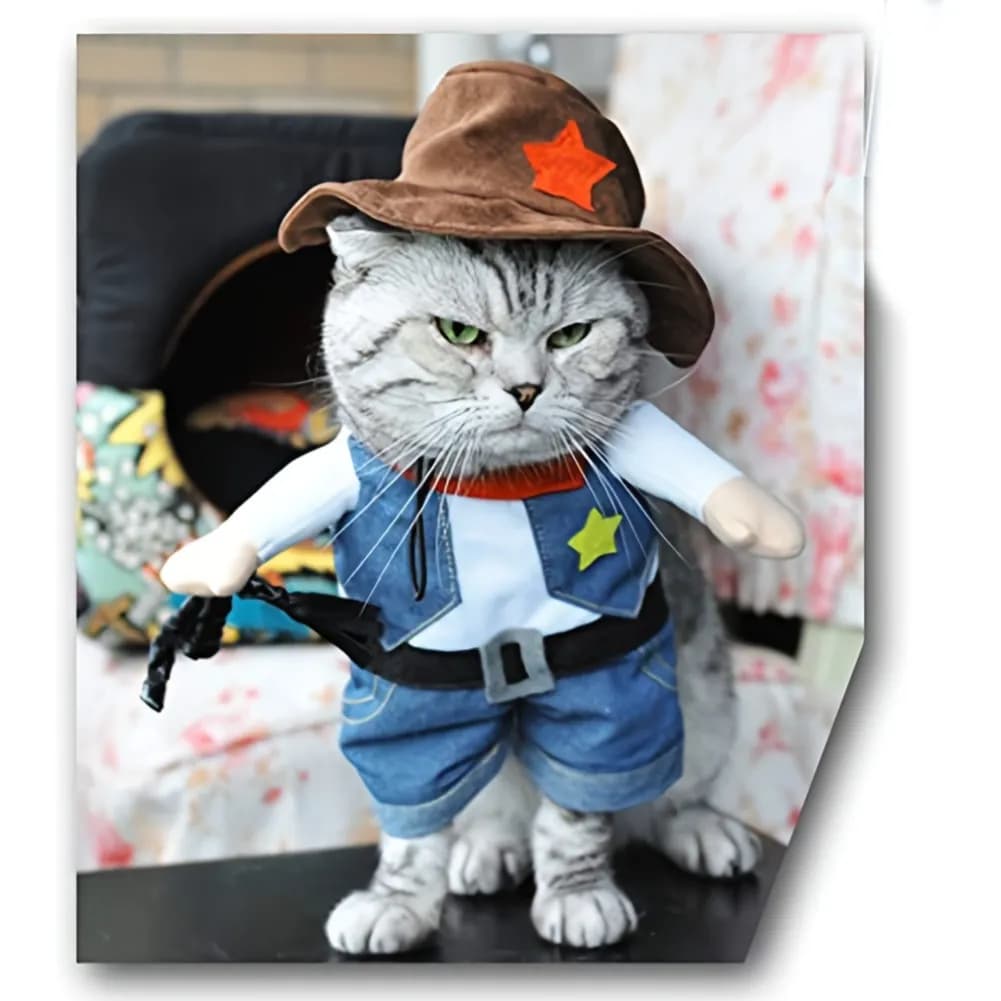 Funny Pet Denim Suit