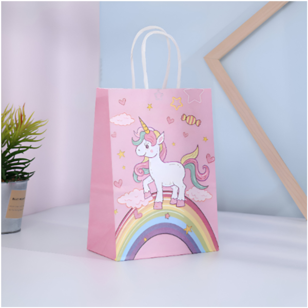 Unicorn Printed Gift Kraft Paper Bag Medium-1 Pieces Set (GCQL201)