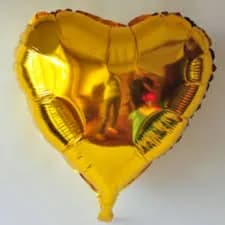 Heart Foil golden helium balloon 20inch