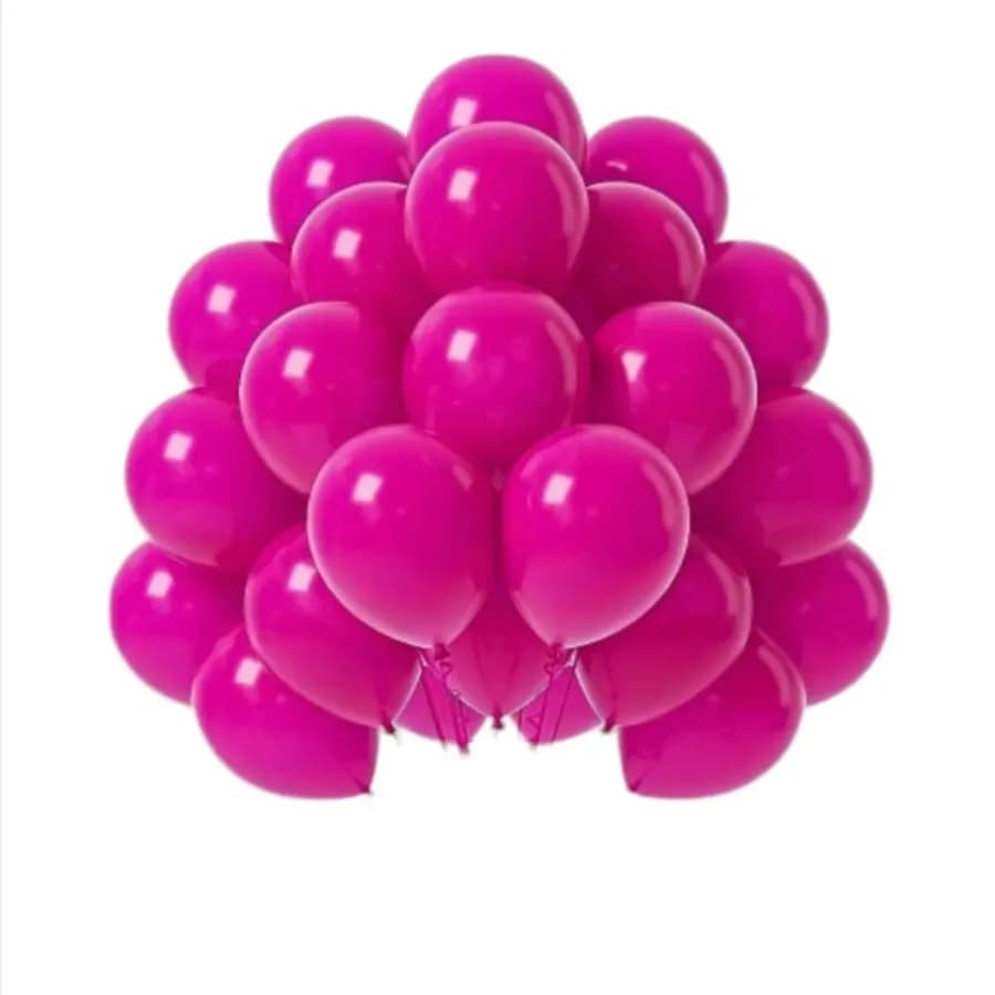 Beery Pink Balloons With Helium