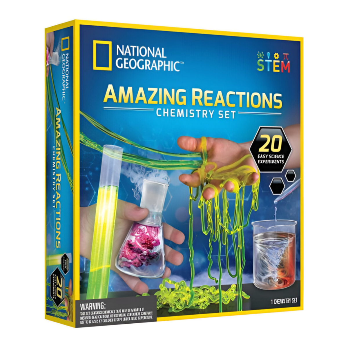 National Geographic Amazing Reactions Chemistry Set  for Student-Stem Project Toy (SMEQ30)