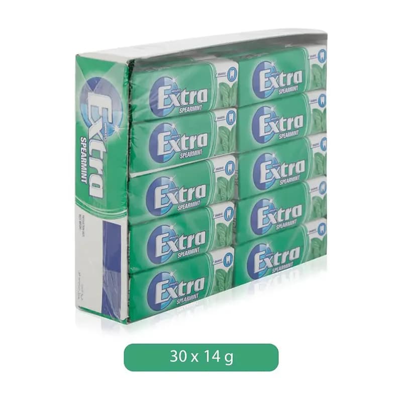 Wrigley's Extra Spearmint Gum, 30X14G