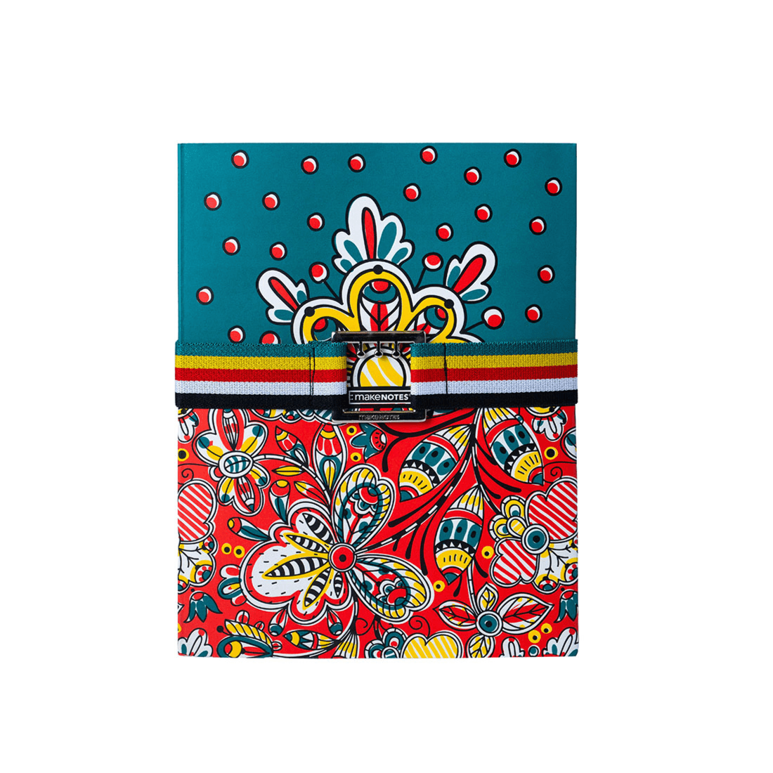 Random Patterns Make Notes Notebook With Elastic Band