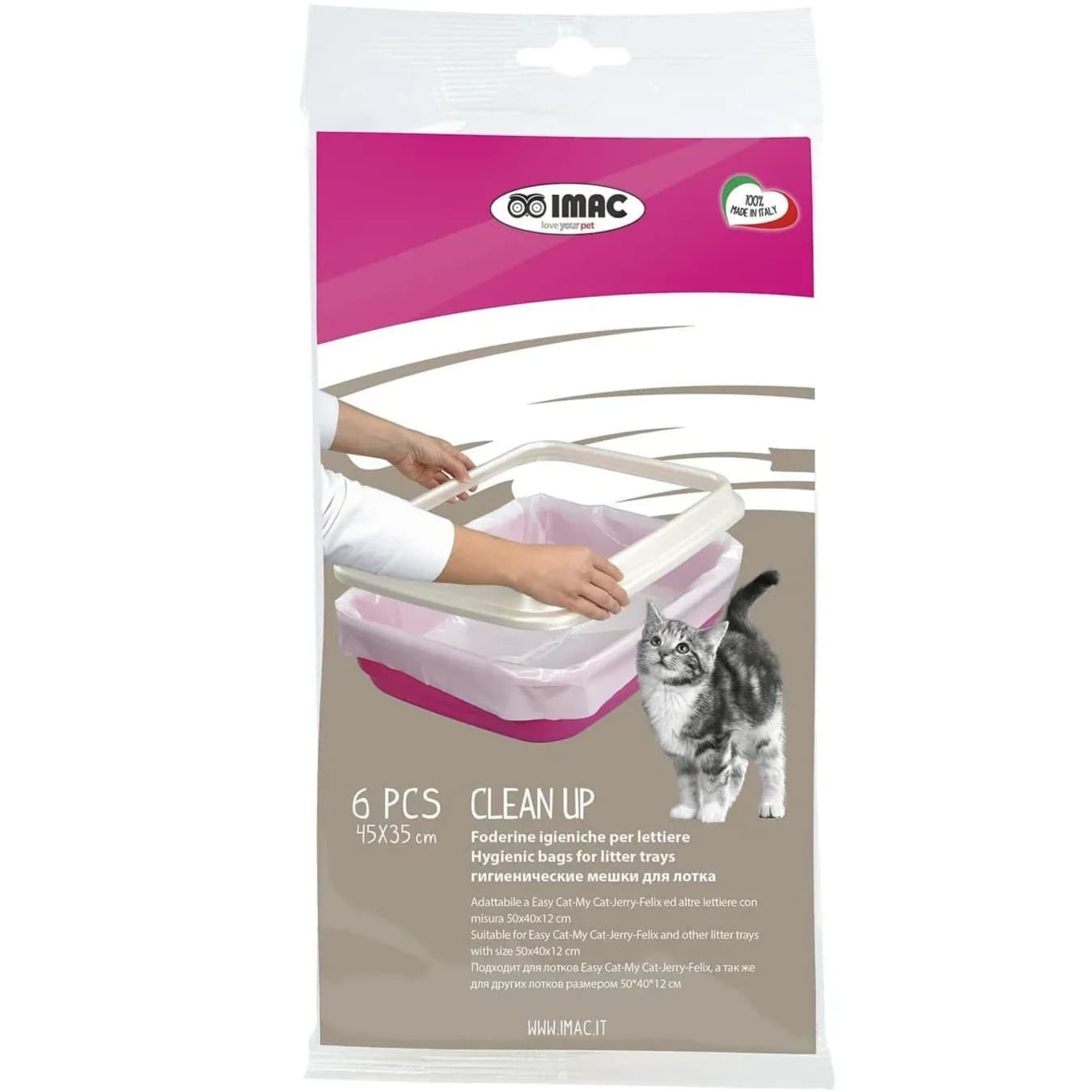 CLEAN UP TRASP.(SET 6PZ) BLISTER