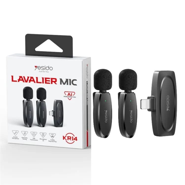 Lavalier Mic Lightning Connecter For Iphone Yesido Kr14