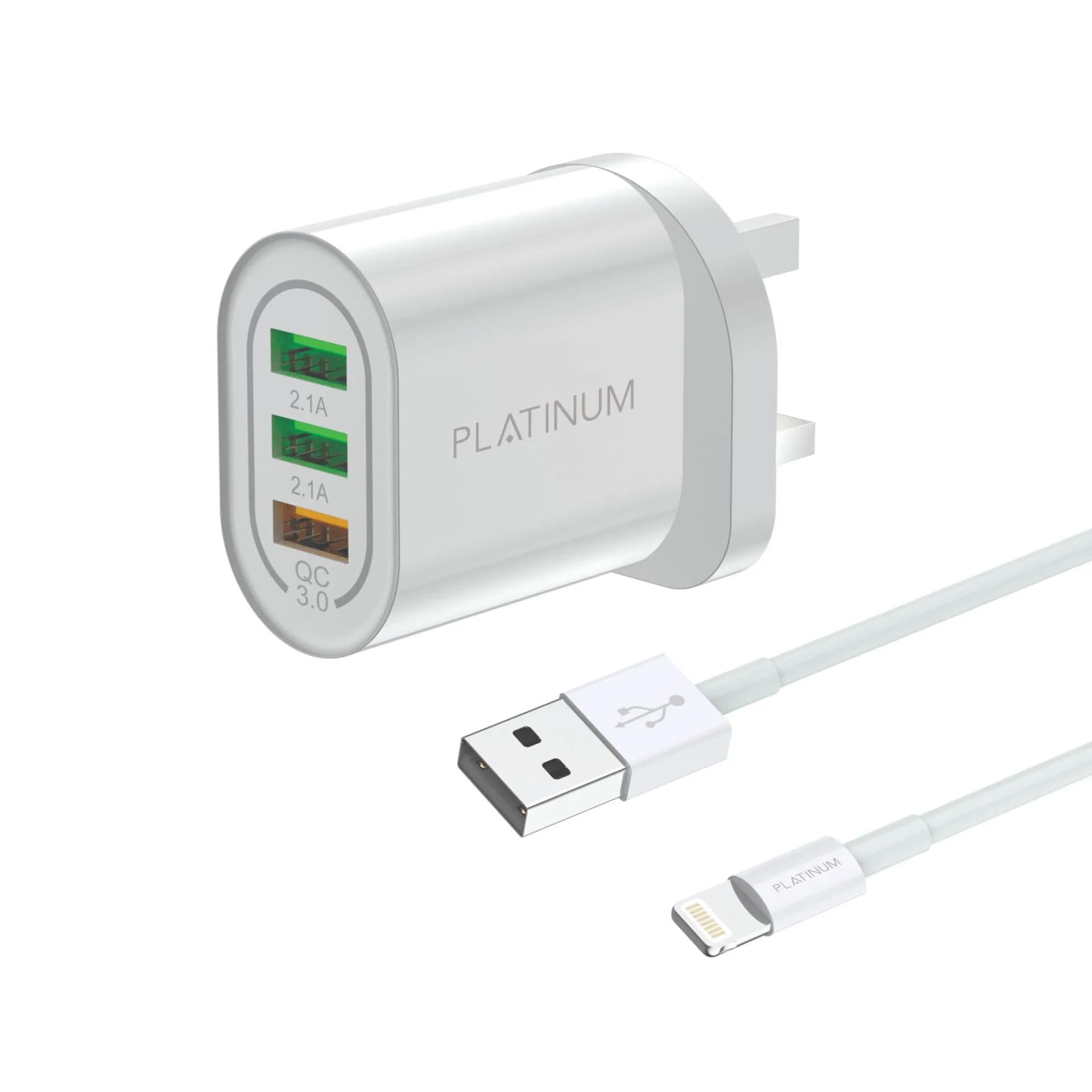 Platinum Vital Series Wall Charger White - P-Combvtlwh