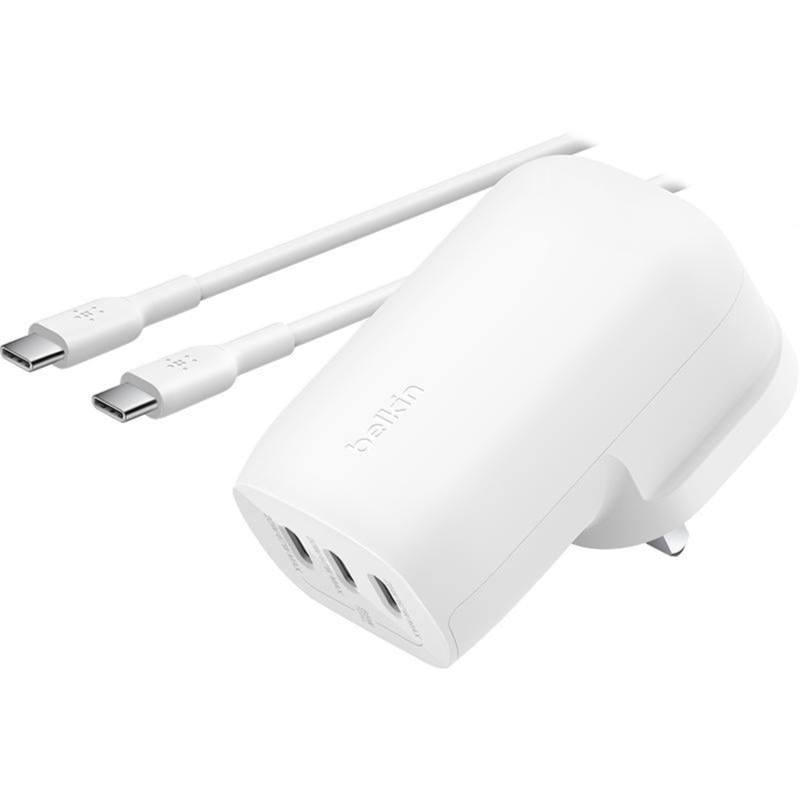 Belkin BoostCharge 3-Port USB-C Wall Charger with  c to c cable 67W