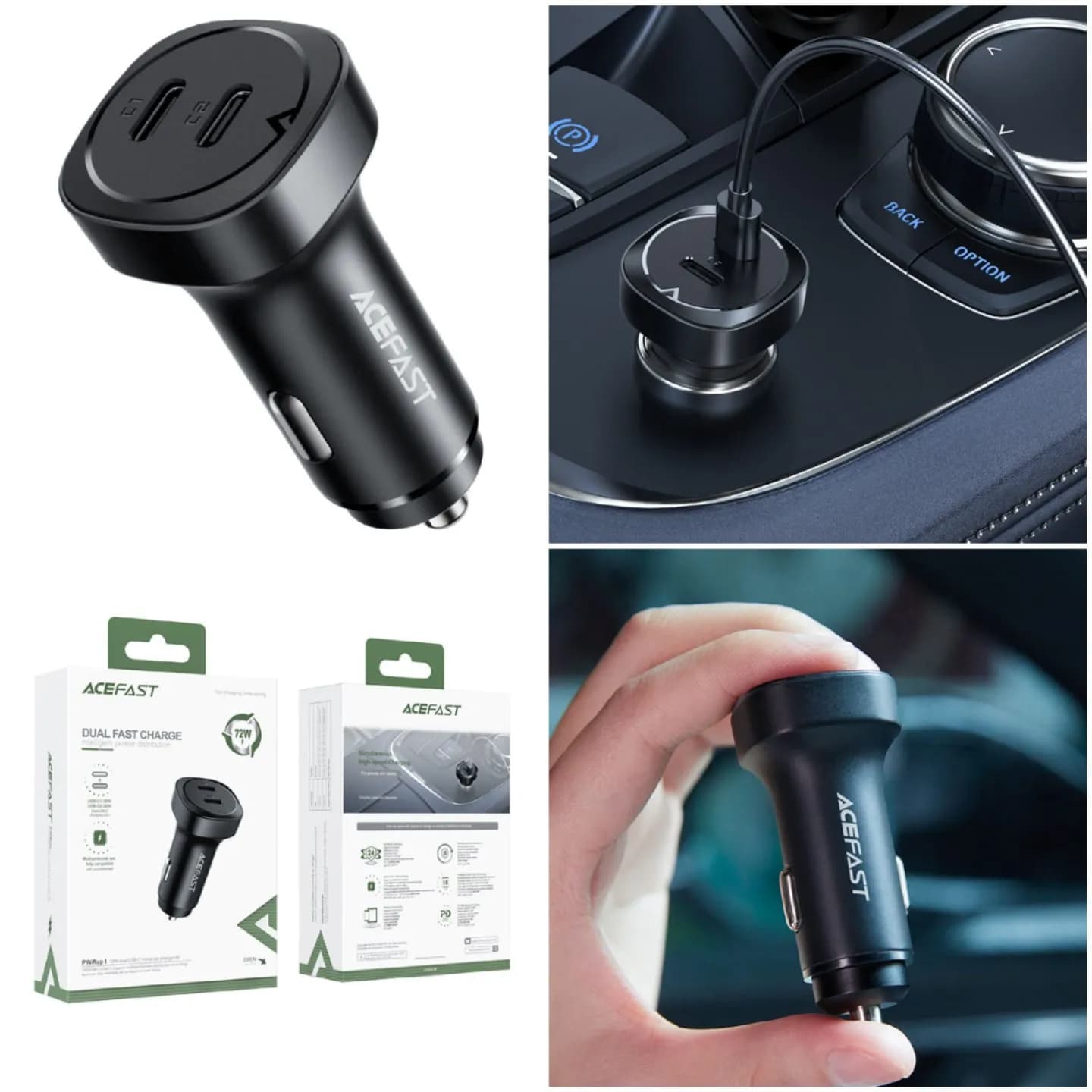 Car Charger 72W - Acefast B2