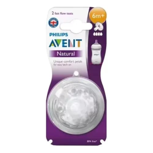 Philips Avent Natural 2.0 Feeding Teats 6m X2