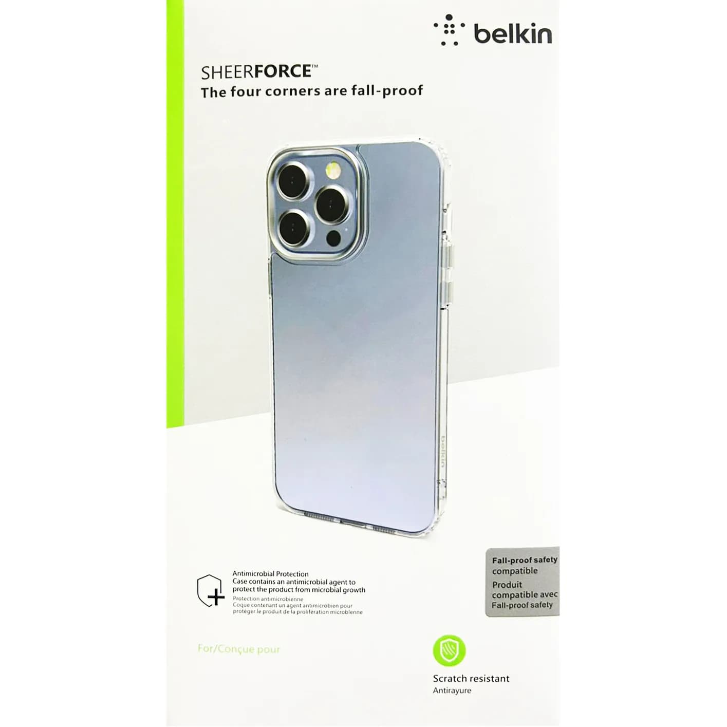 Belkin SHEERFORCE  Protective Phone Case Clear  for iPhone 12 / 12 Pro