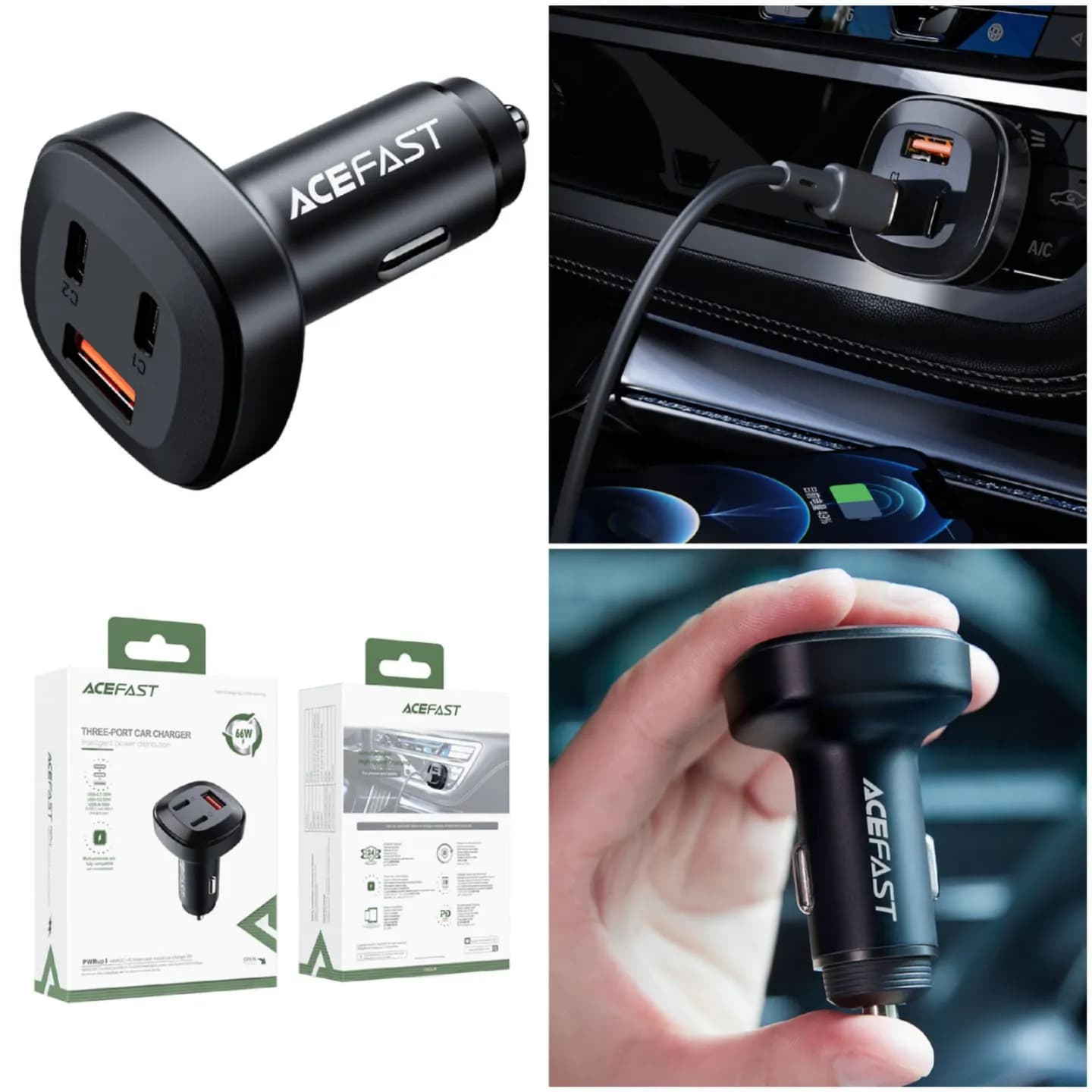 Car Charger 66W - Acefast B3