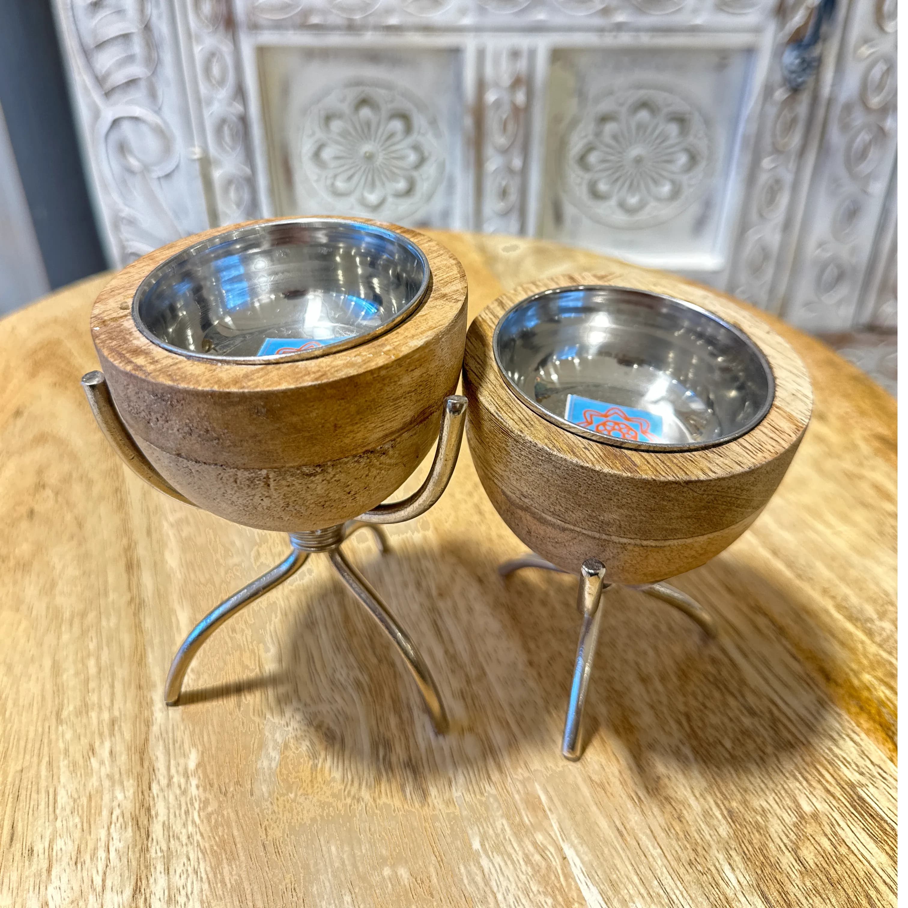 Two Mini round incense burner