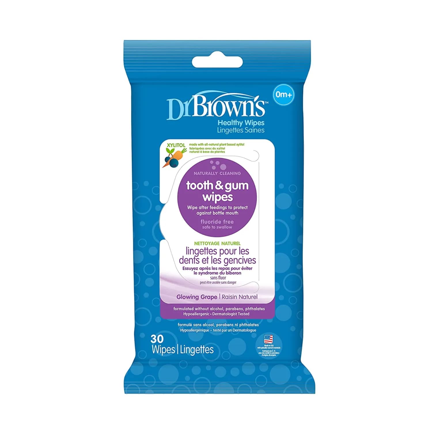 Dr. Brown's Tooth & Gum Wipes, 30-Pack