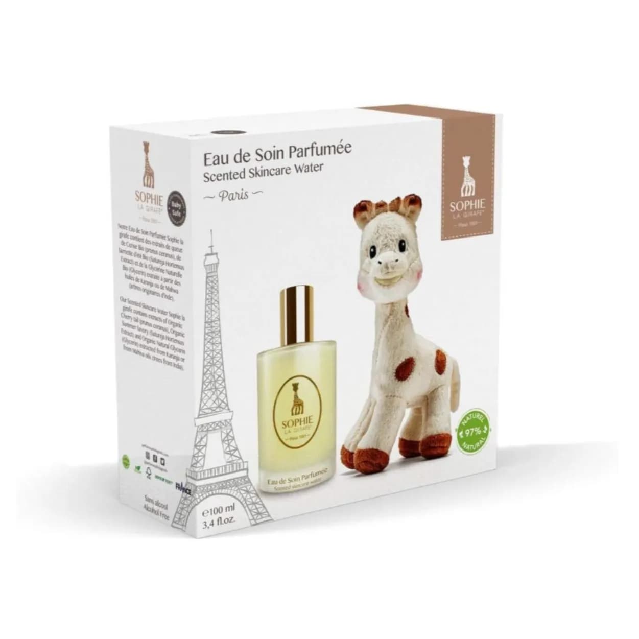 Sophie La Girafe Eau de Soiin Parfumee Scented Skincare Water, 100ml