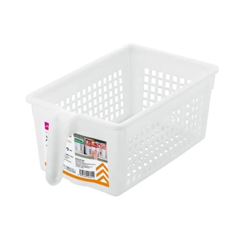 Plastic storage container basket with handle Reguler "Made in Japan"