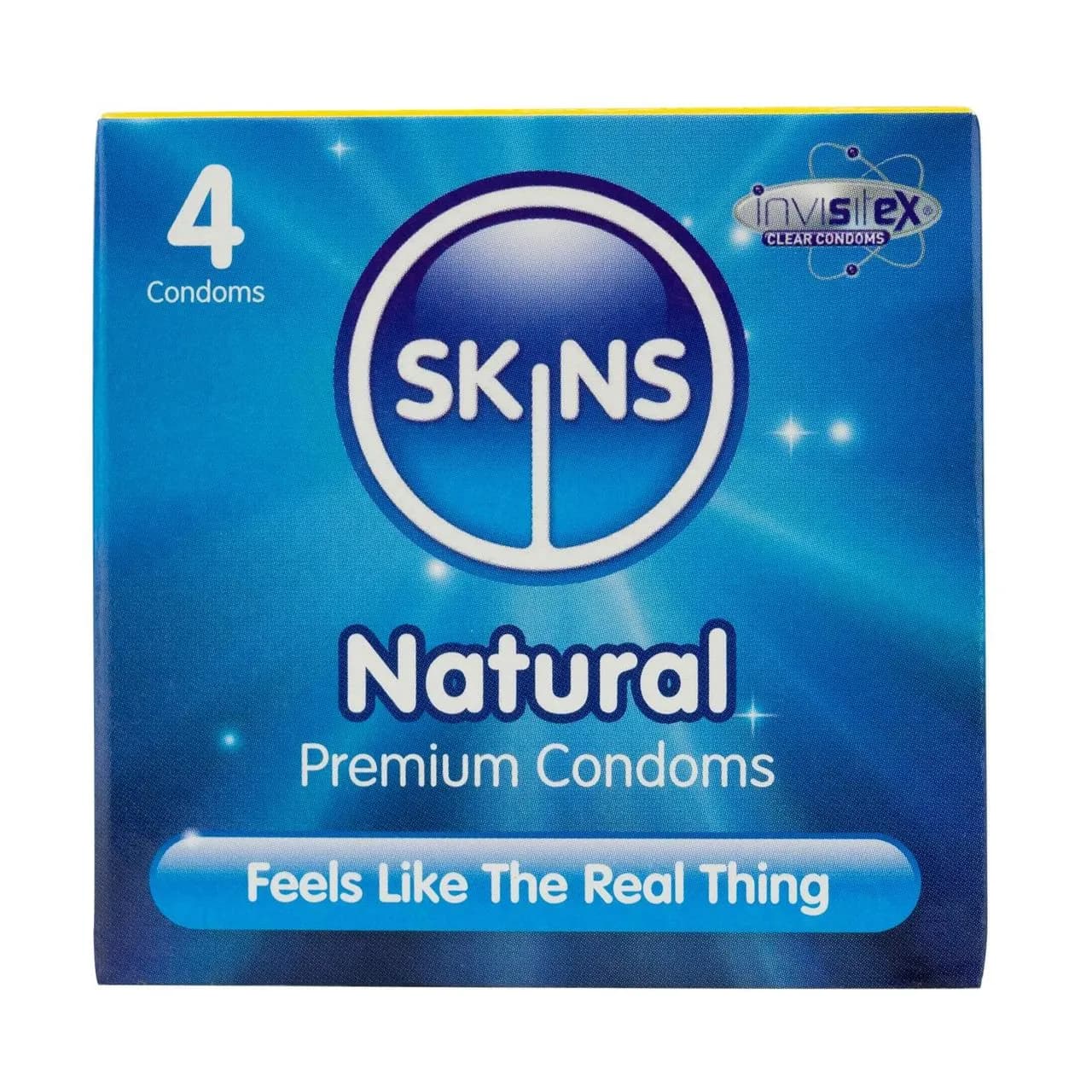 SKINS NATURAL LUBRICATED CONDOMS 4 S