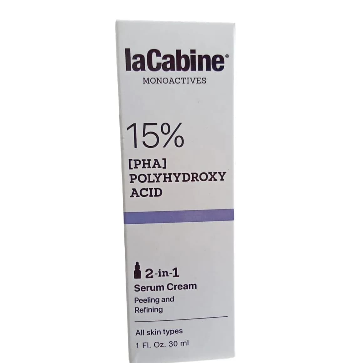 la cabine P H A polyhydroxy acid 2 in 1 serum cream 30 ml