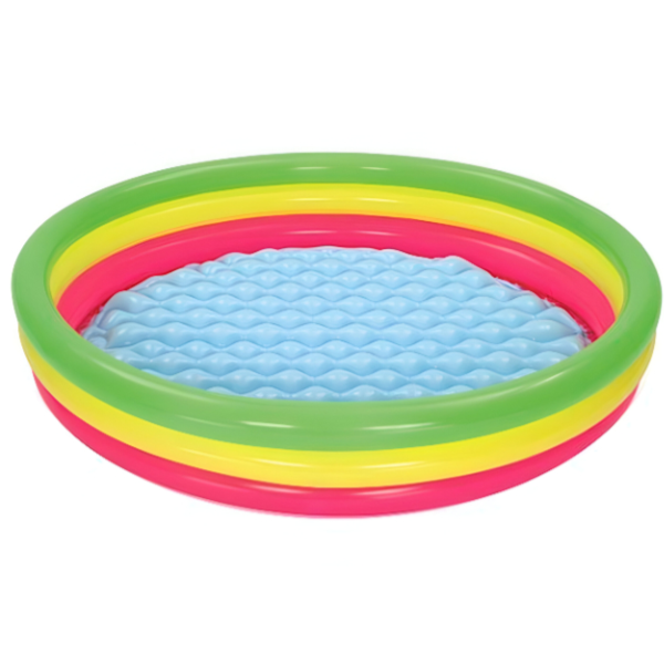 Bestway Inflatable Ring-Shaped Rainbow Paddling Swimming Pool For Kids (POLT101)