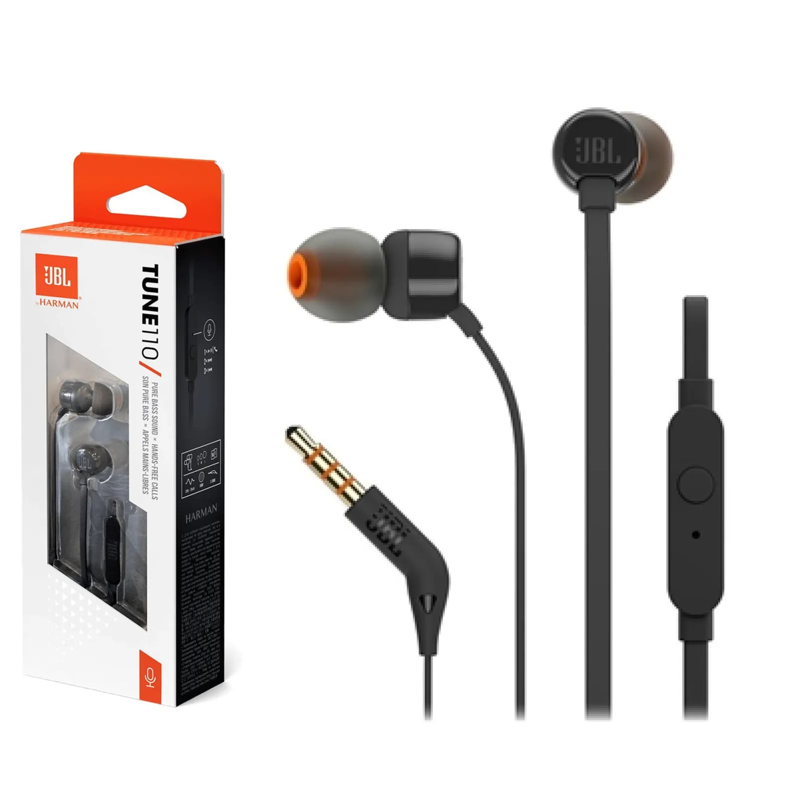 jbl earphone tune 110 black