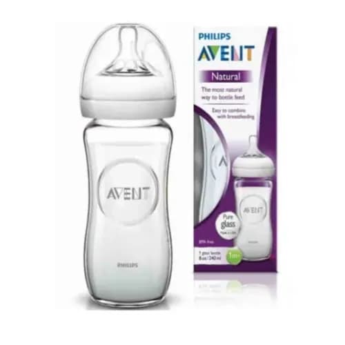 PHILIPS AVENT NAT 2.0 BOTT GLASS 240 ML