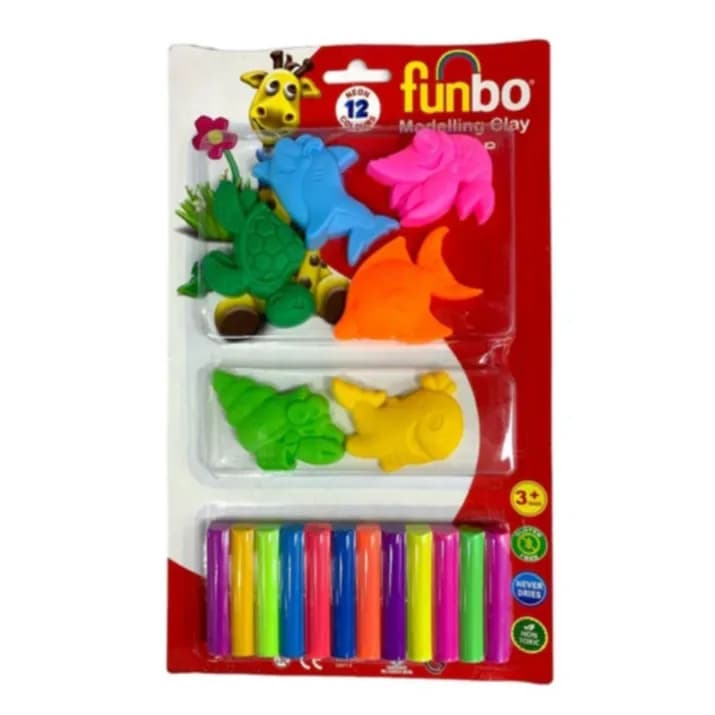 Funbo Modelling Clay 12 Colours