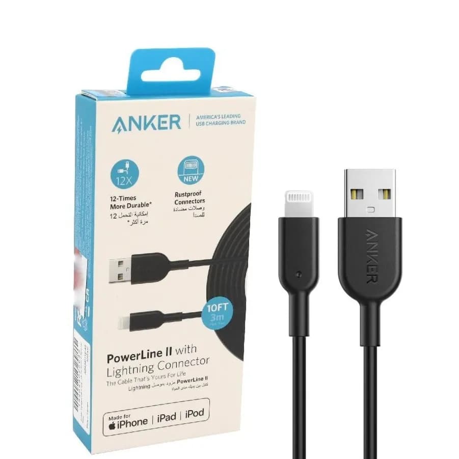 Anker usb to lightning Cable 3M A8434H12