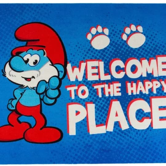 PAPA SMURF FLOOR MAT 60X40X0,6CM